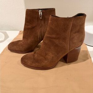 Brown Suede Ankle Boots
